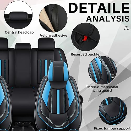 Miniatura 5 de Fundas de asiento de automóvil para mini convertible 2013-2024, juego completo de fundas de asiento de cuero de napa de alta calidad, protector de