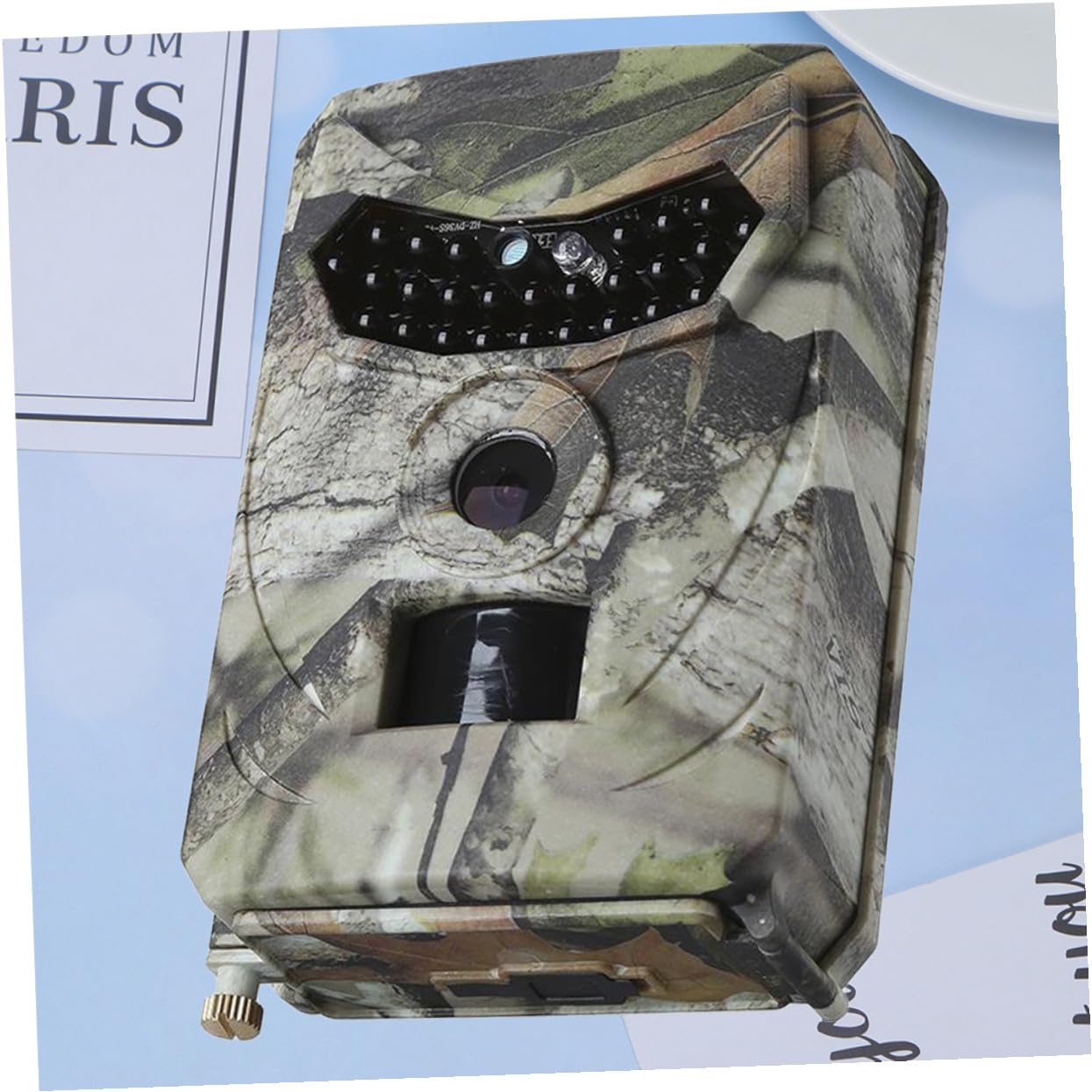 Mikikit Caméra de Chasse Étanche 1080p 26 LED Infrarouges, Plastique Robuste, Angle Pir 110°, pour Surveillance Extérieure et Observation Forestière