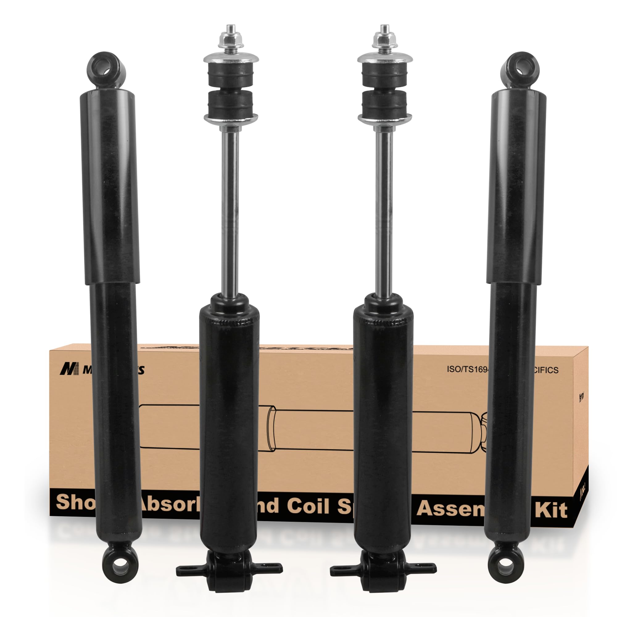 Amazon.com: MOSTPLUS 4Pcs Front Rear Struts Shocks 343209