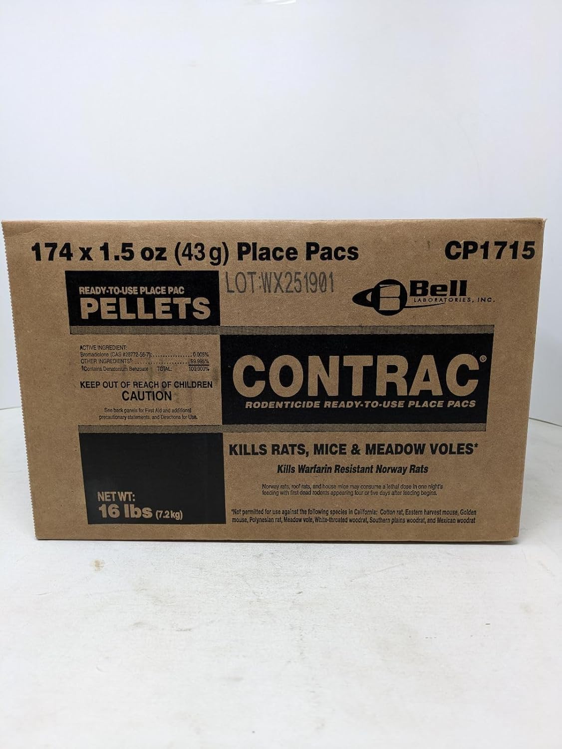 CP1715 CONTRAC Rodenticide, Blue