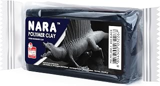 NARA Polymer Baking Clay, 1 Color, 1 Block, 454g (1 lb.) (Black)
