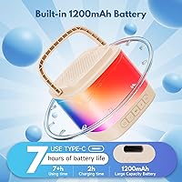 Vista 4 de Mini máquina de karaoke para niños, altavoz portátil de karaoke Bluetooth con 2 micrófonos inalámbricos y soporte para teléfono, regalos