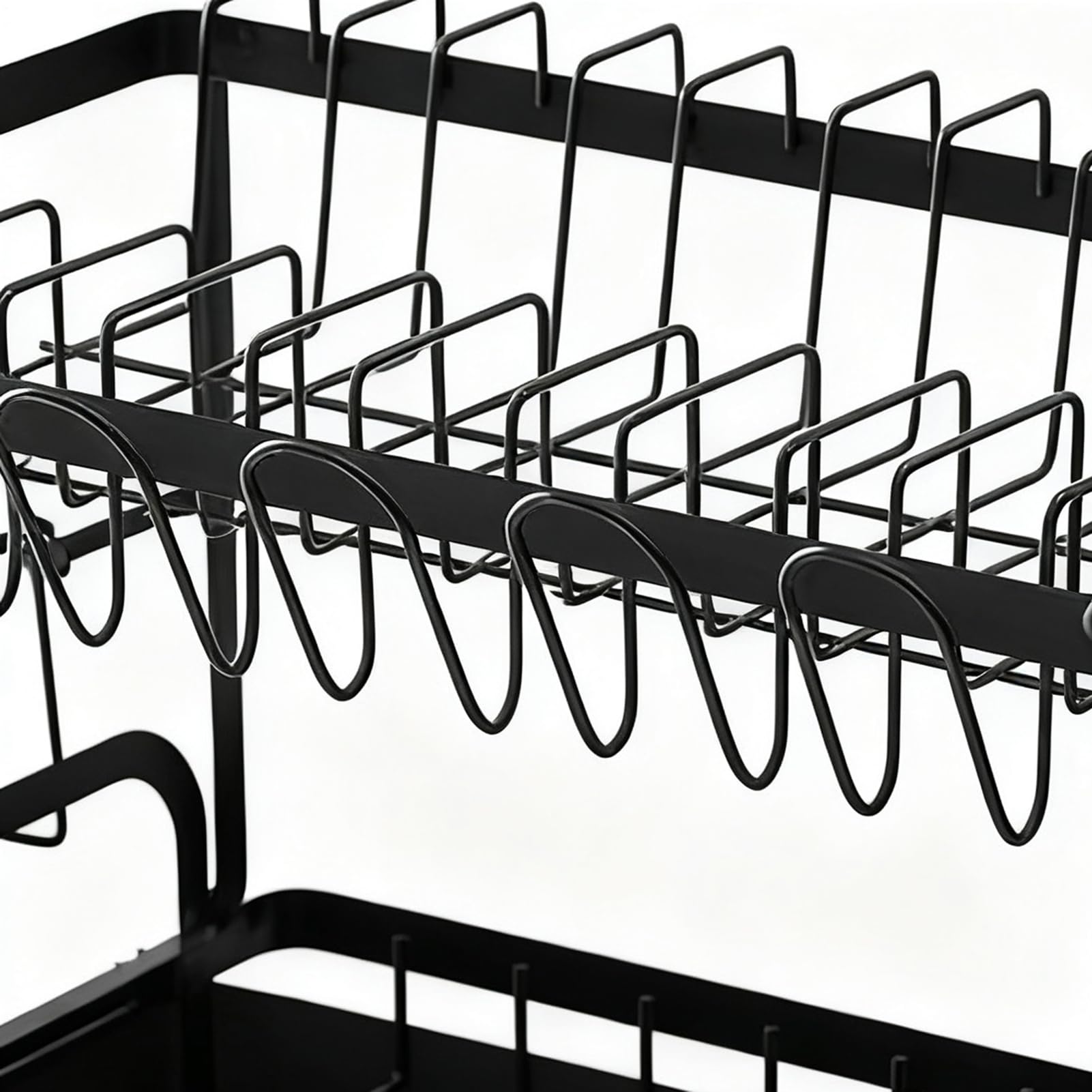 Generisch Gran | 2 estantes con soporte para utensilios, gran estantería de metal – para organizar el fregadero de la casa, apartamento, cubiertos, bandeja,
