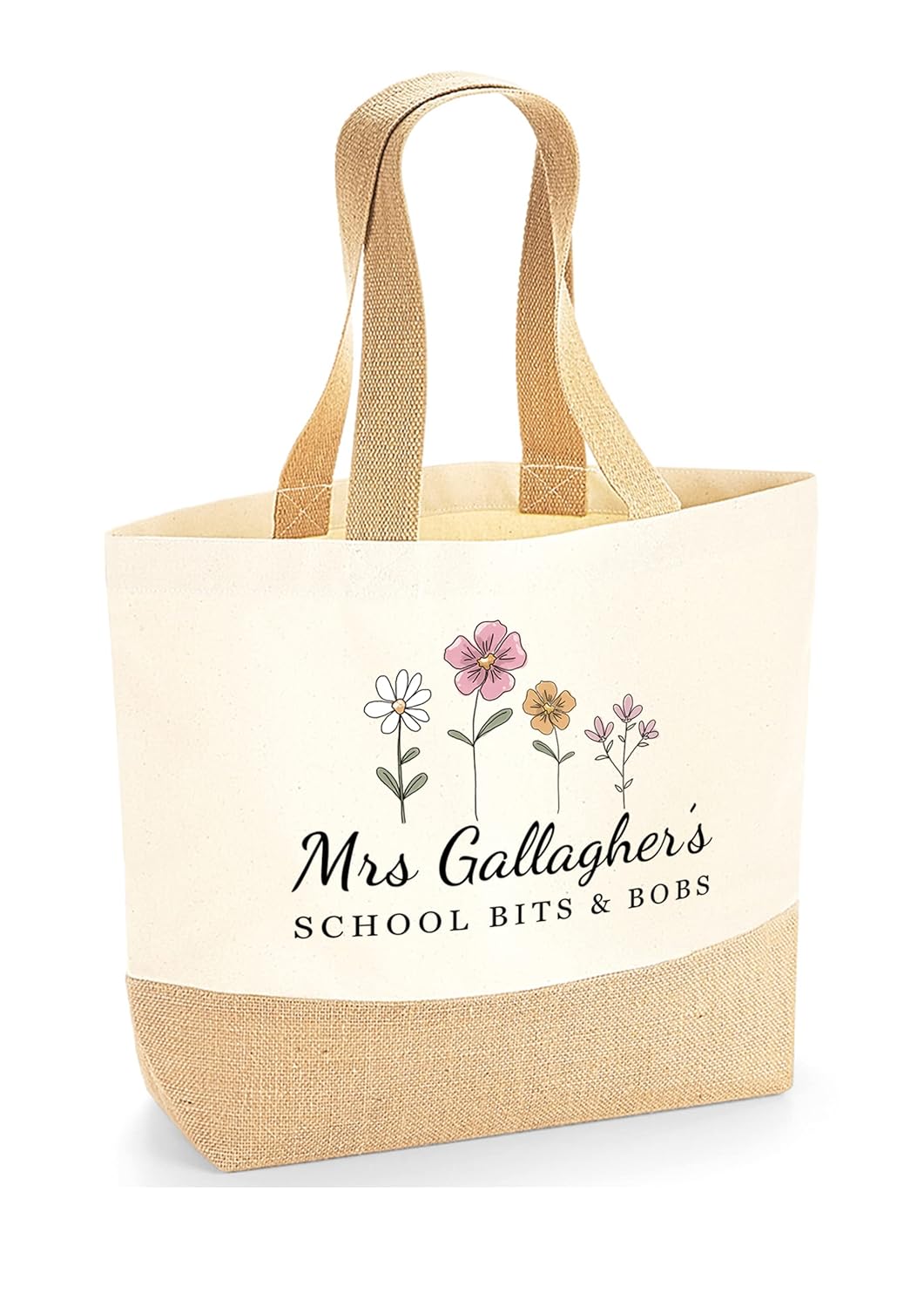Personalised Teacher Bag, Custom Teacher Stuff Bag, Teacher Tote Bag, U2013 Persy Boo