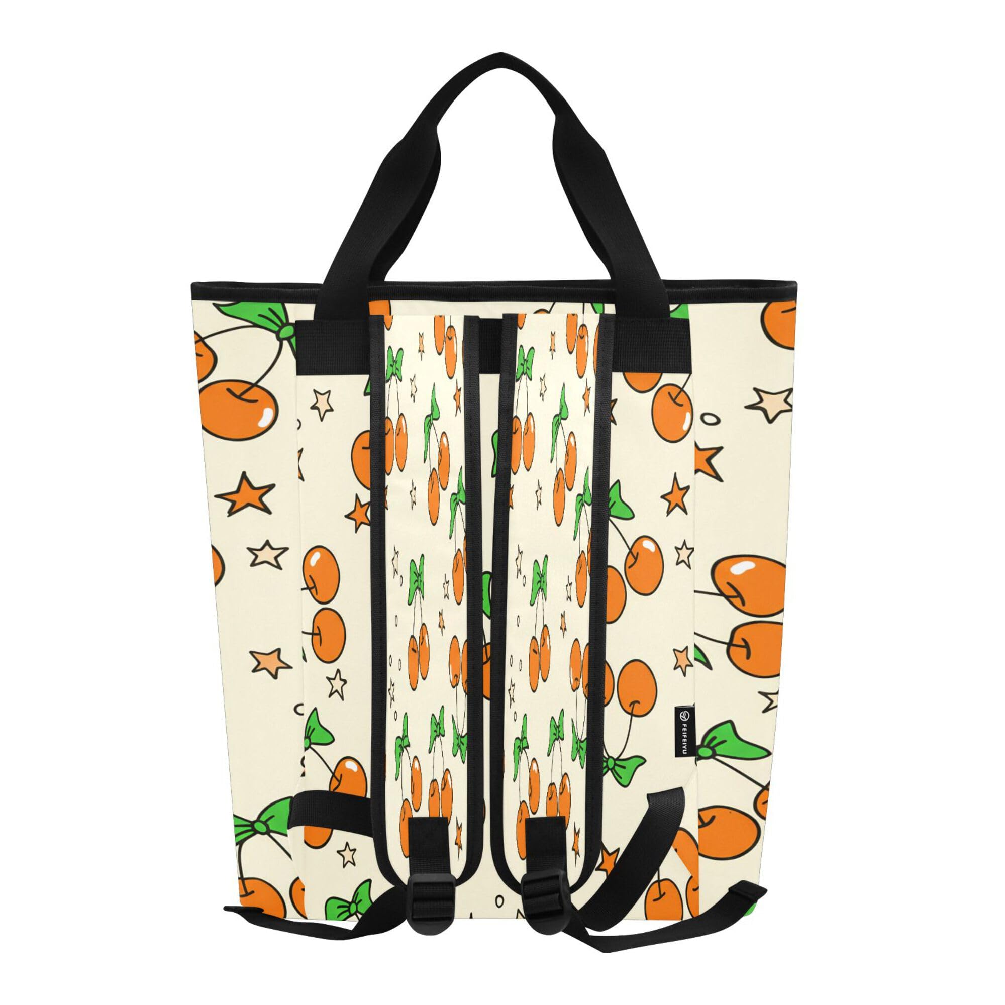 PYBUG Cherry Reusable Insulated Backpack 36 Cans,Large Leakproof Portable Cooler Tote Organizer for Office Picnic Hiking Beach BBQ