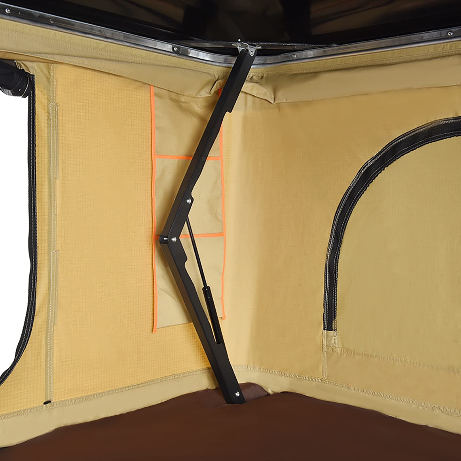 Wasserdichtes Hartschalen-Dachzelt FüR Den AußEnbereich Aus Aluminiumlegierung, LKW-SUV-Camping-Dachzelt Mit Leiter, Dachzelte FüR Camping Auf GroßEn FläChen, Geeignet FüR 2-3 Personen(Style4)