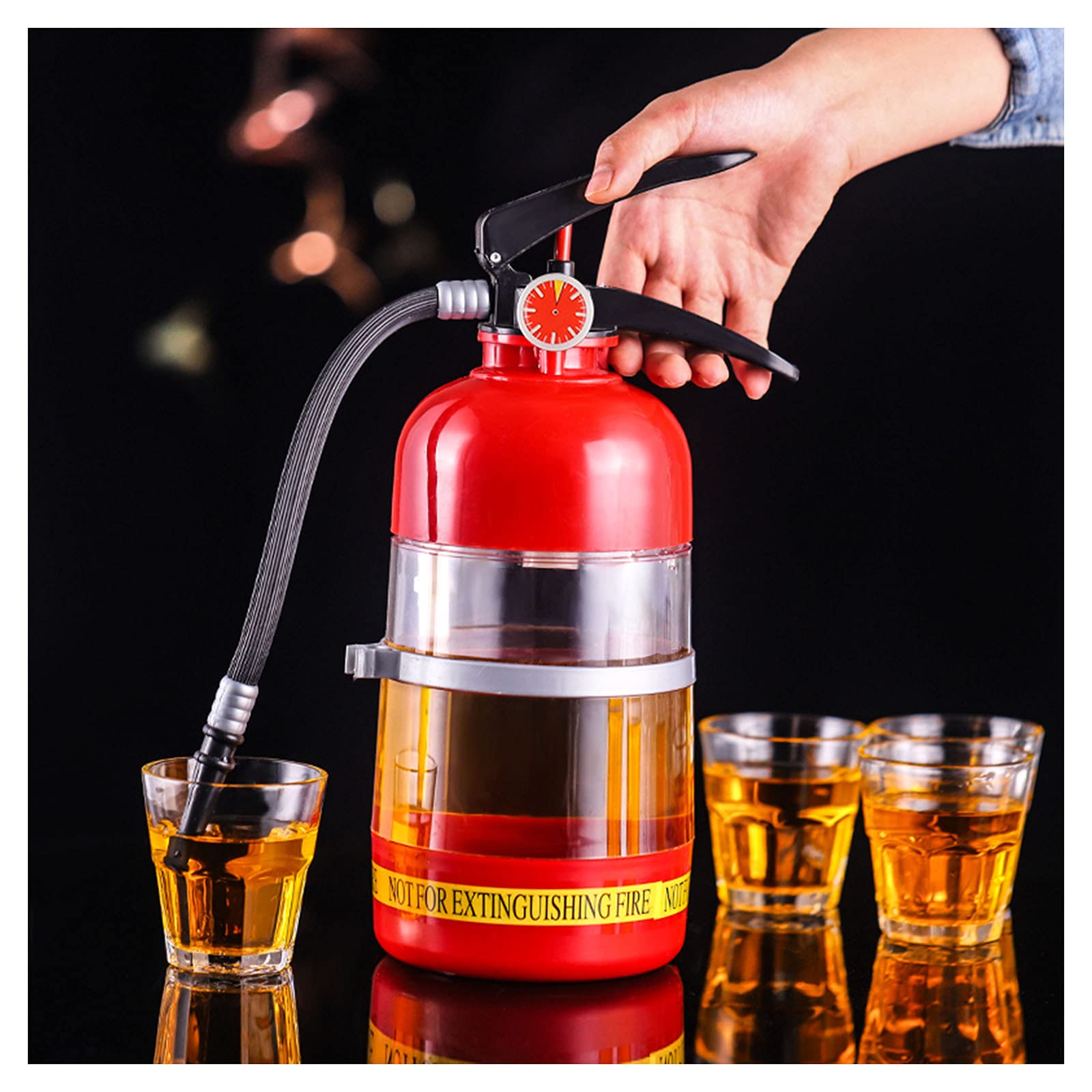 Tour de bière extincteur 2.11Qt idée cadeau originale pour bar et fête