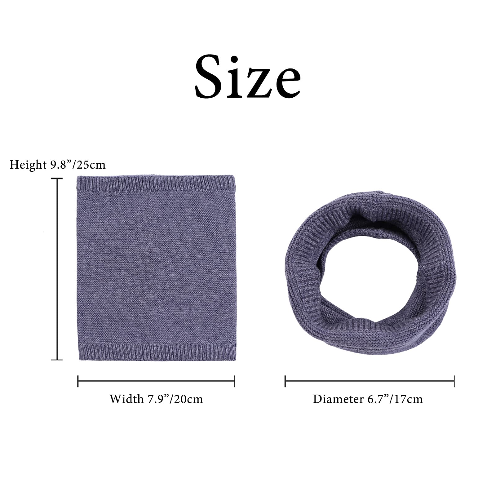 Pesaat Knitted Baby Boys Girls Scarf Autumn Winter Toddler Scarves Warm Round Neck Warmer Infant Toddler Kids
