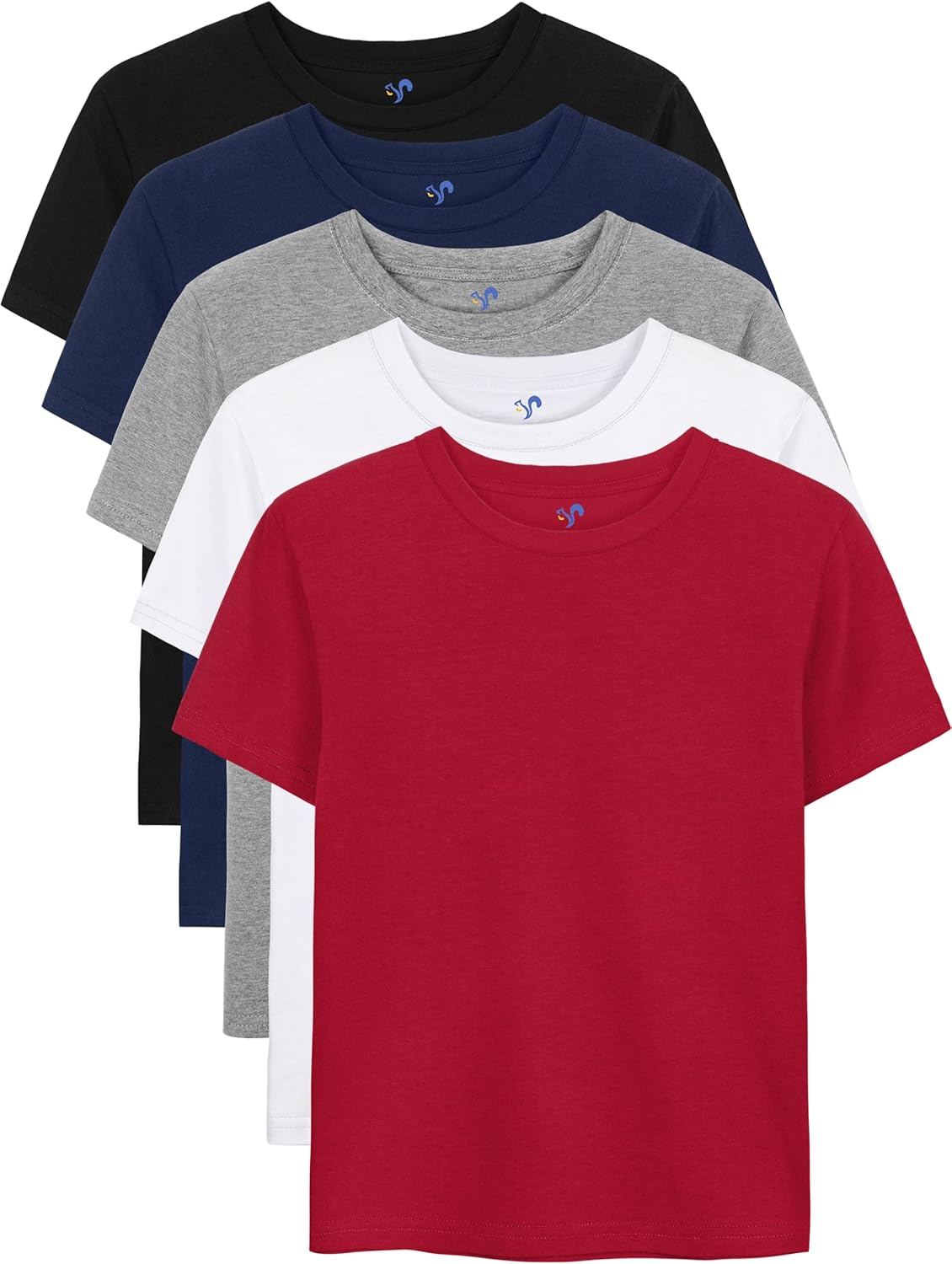 5 Pack Boys Shirts Short Sleeve for Cotton T-Shirts Kids Toddler... - Picture 16 of 25