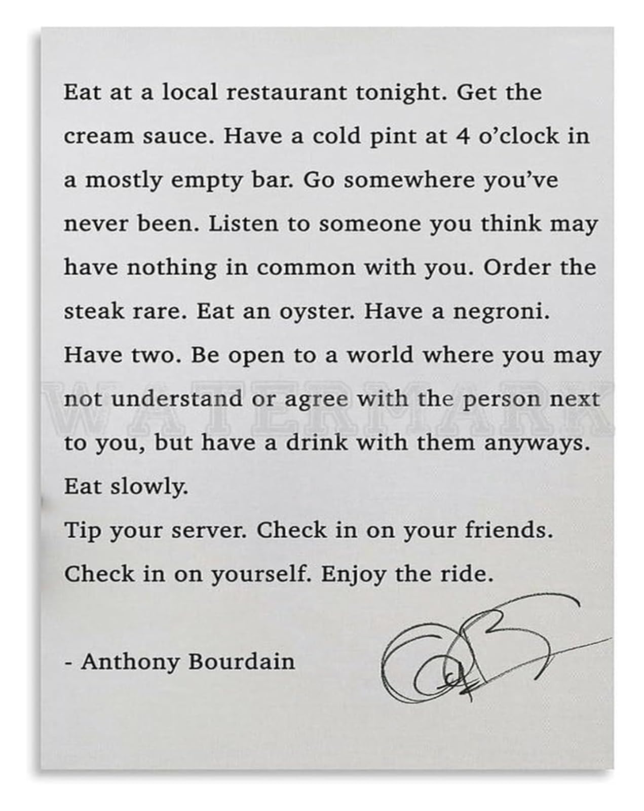 PKNVKZIDK Vintage Culinary Adventure Quote Poster Canvas Wall-Art Foodie Inspiration for Chef Kitchen Breakfast Nook Dining Area