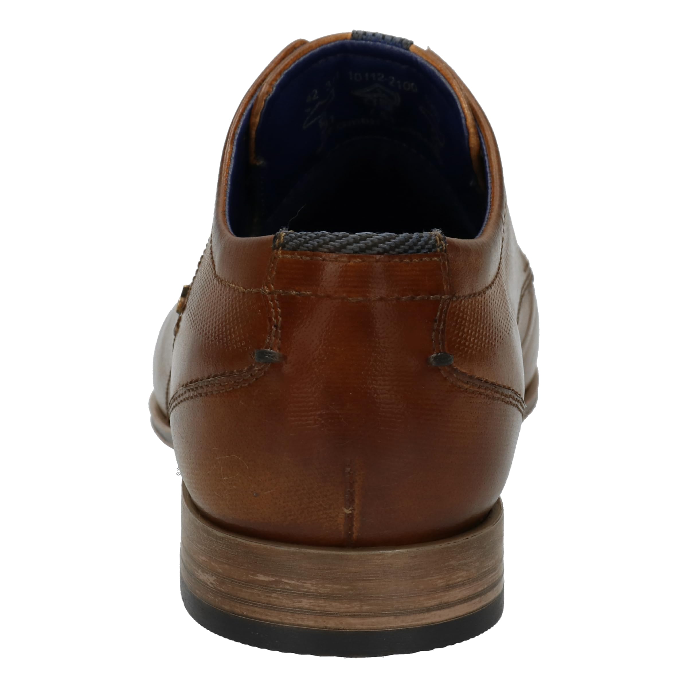 bugatti Scarpa Bassa Business In Pelle, Derby Con Punta Incrociata E Linee Eleganti, Scarpe Stringate Derby Uomo, Cognac, 43 EU