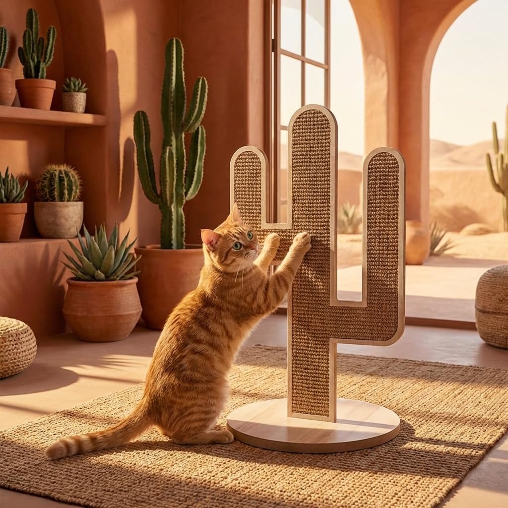 Juguete para Perros y Gatos - Modelo Cactus 1 - Resistente e Interactivo - Estimula el Instinto y Reduce el Aburrimiento