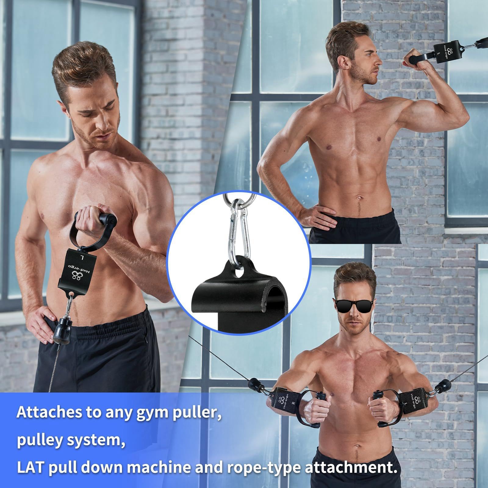 #N/A/a 2 Piezas de Giratorios 360 Grados Ergonómicos de Acero para Ejercicio con Agarre Antideslizante Y Resistencia hasta 136 Kg Adecuados