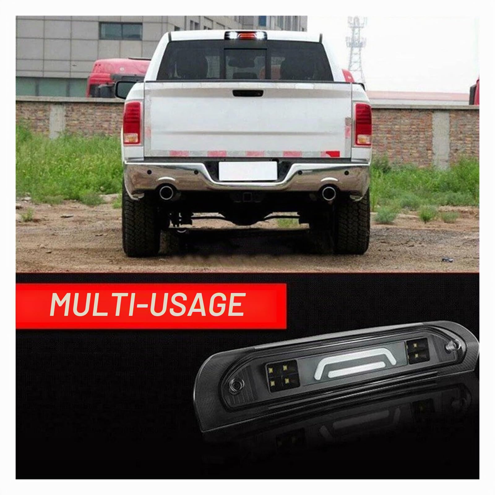 Lumière D'arrêt Haut Feu Arrière De Voiture LED Troisième Feu De Stop Feu Arrière pour Dodge pour Ram 1500 2500 3500 2009 2008 2007 2006 2005 2004 2003 2002 Troisième Feu Stop Auto