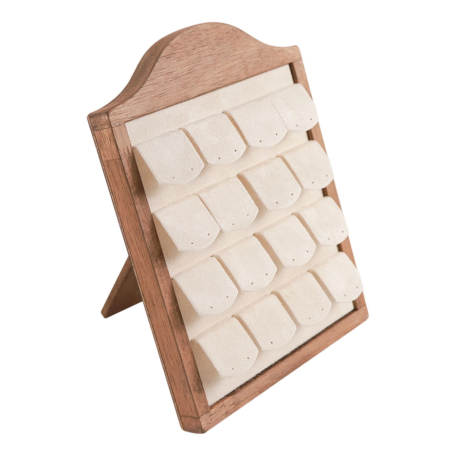 HDOYTXXM Sustainable Rings Display Stand for Professional Showcases Portable Designs Wood Jewelry Portable Countertop Showcase Sturdy Holder for Store Exhibition Rack Wood for Bedroom