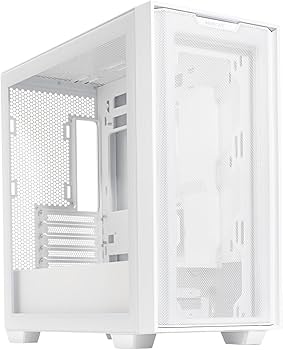 Amazon | ASUS A21 CASE/WHT BTFマザーボード 対応 強化ガラス ミドル