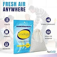 Vista 7 de SMELLEZE Bolsa desodorante reutilizable para eliminar olores en el hogar, eliminador de olores natural para el hogar, elimina el olor apestoso sin