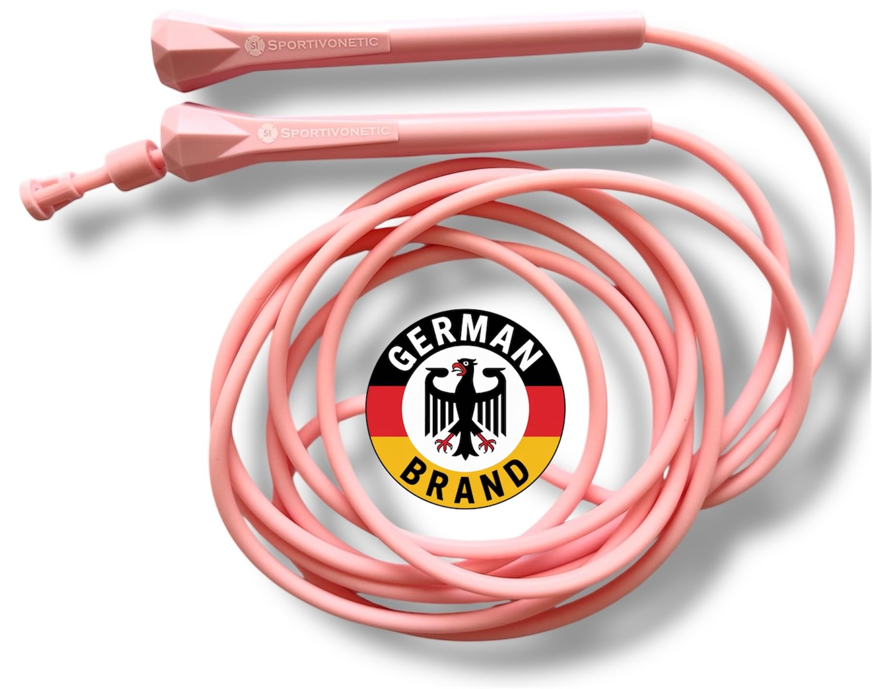 SPORTIVONETIC® Premium Springseil für Erwachsene & Kinder, Damen & Herren-für Fitness, Crossfit, Sport, Boxen und Freizeit - Verstellbare Größe - mit Einstellklammer - Speed Rope, Jump Rope