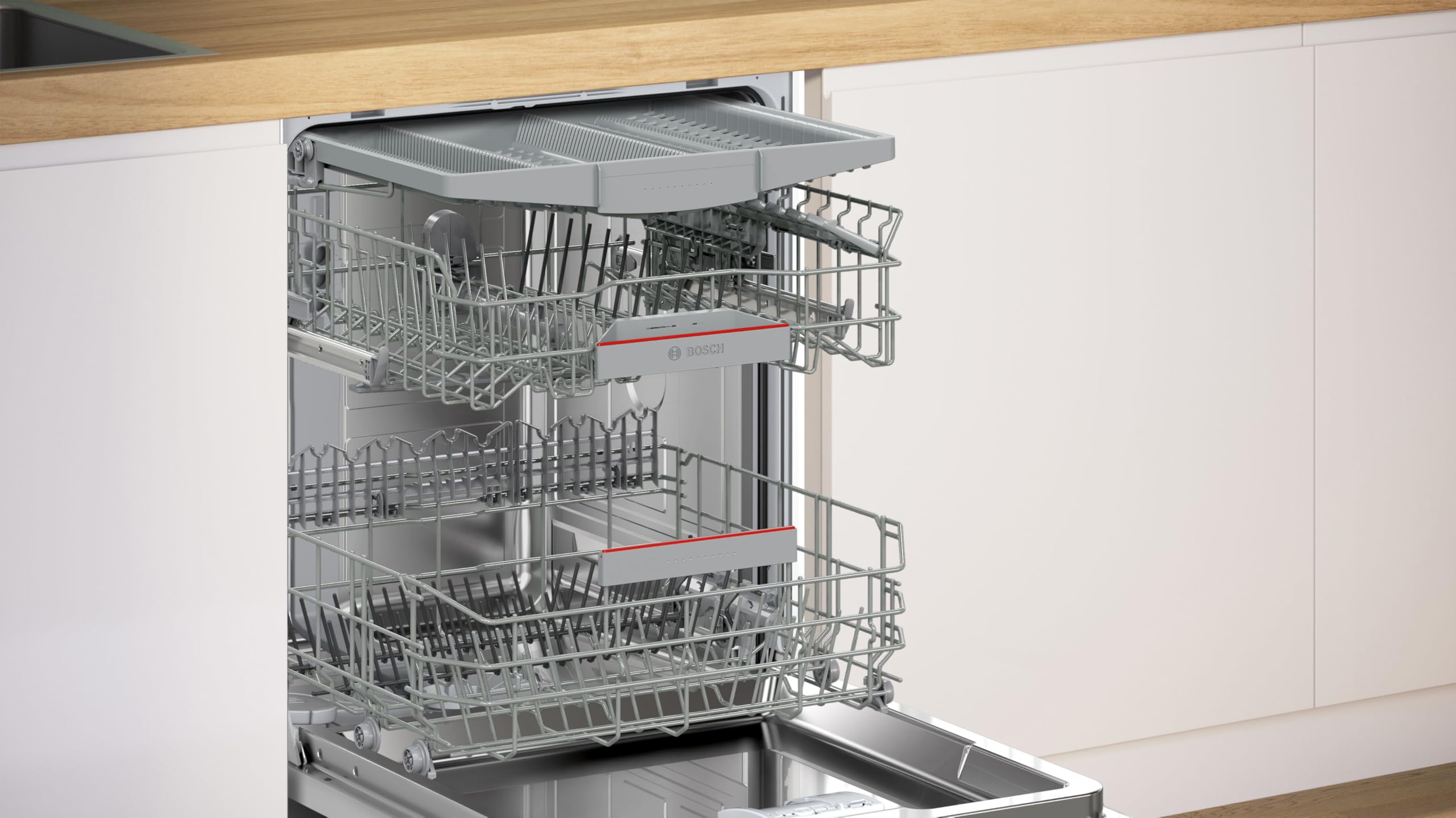 Bosch Serie 4 SMU4ECS28E Unterbau-Geschirrspüler 60 cm Edelstahl leise Extra Trocknen Ferndiagnose