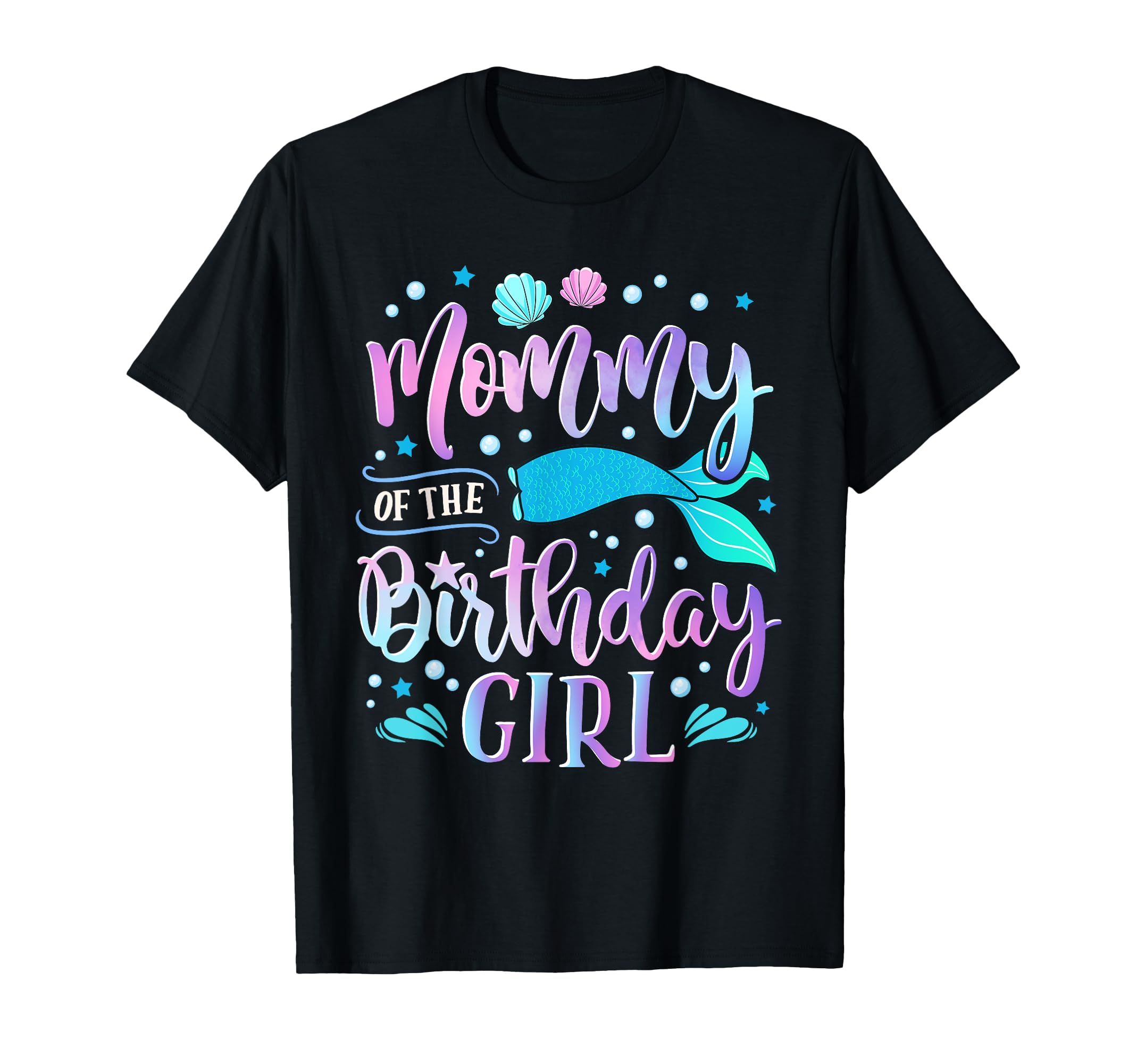 Mommy of the Birthday Girl Mermaid Party Family Matching T-Shirt