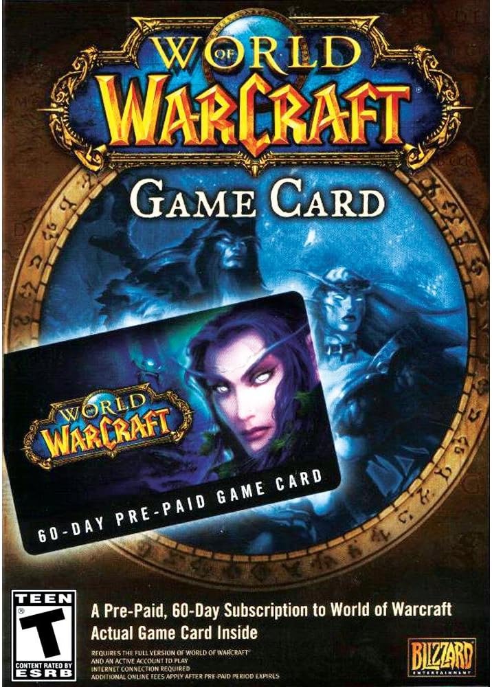 Entertainment World of Warcraft 60 Day Pre-Paid Time Card - PC/Mac