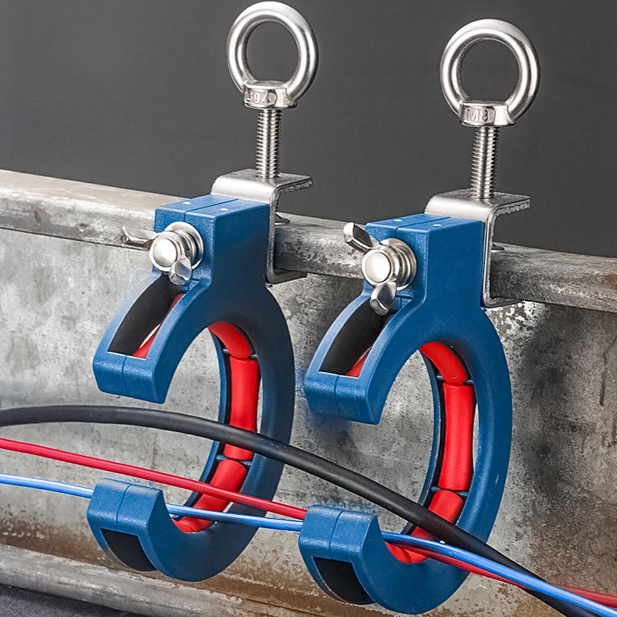 Sarini Cable Pulling Assistant Laying Roller 65mm Opening 25kg Tensile Force Fit For Building Site Workers Smooth Wire Pullin - Image 4