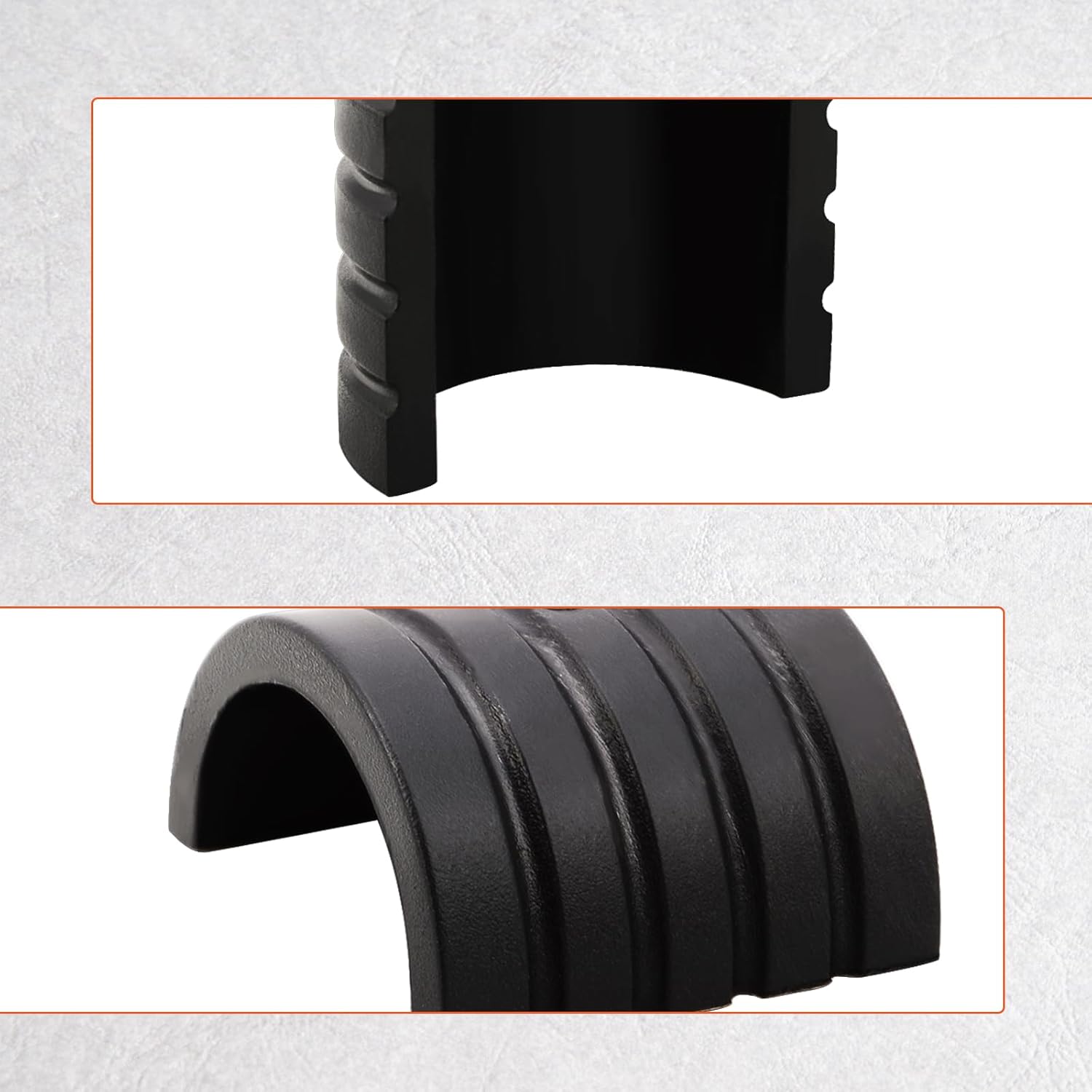 FOVPLUE Universal Motorcycle Highway Peg Mount Spacers/Rubber Bushings, Convert 1.25'' Footpeg Mount to 1'' Engine Guard/Crash Bar,for Harley Sportster Dyna/Honda/Yamaha/Kawasaki/Suzuki/Triumph/BMW