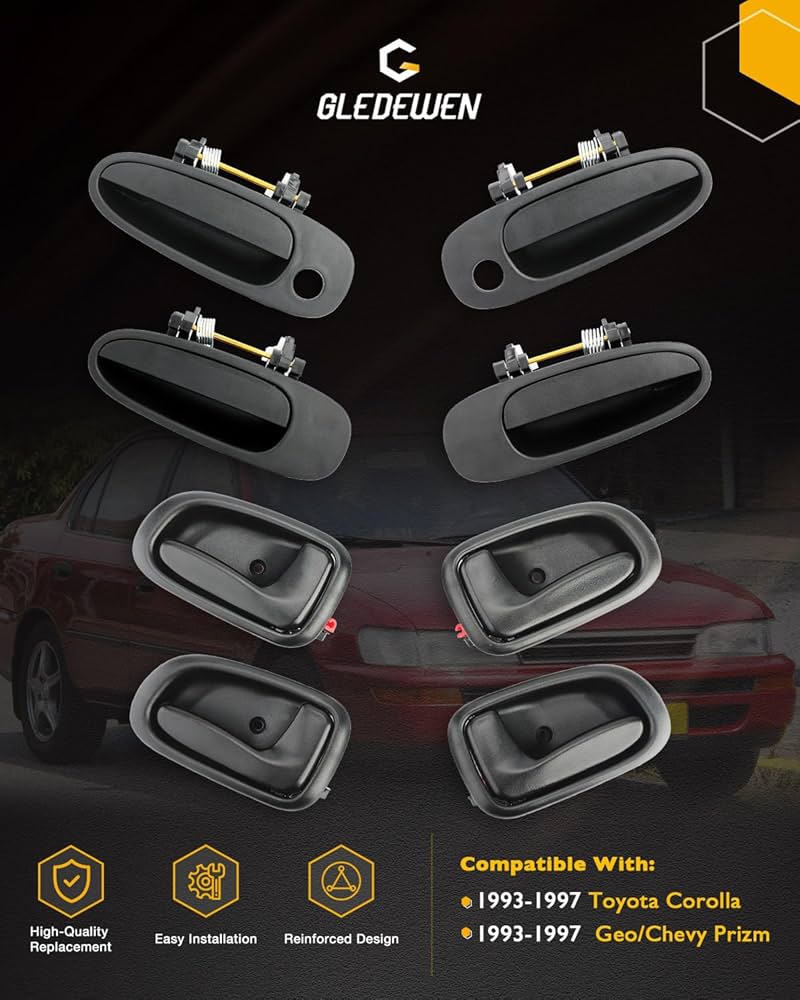 Amazon.com: Door Handle Set, Compatible With 1993-1997 Toyota