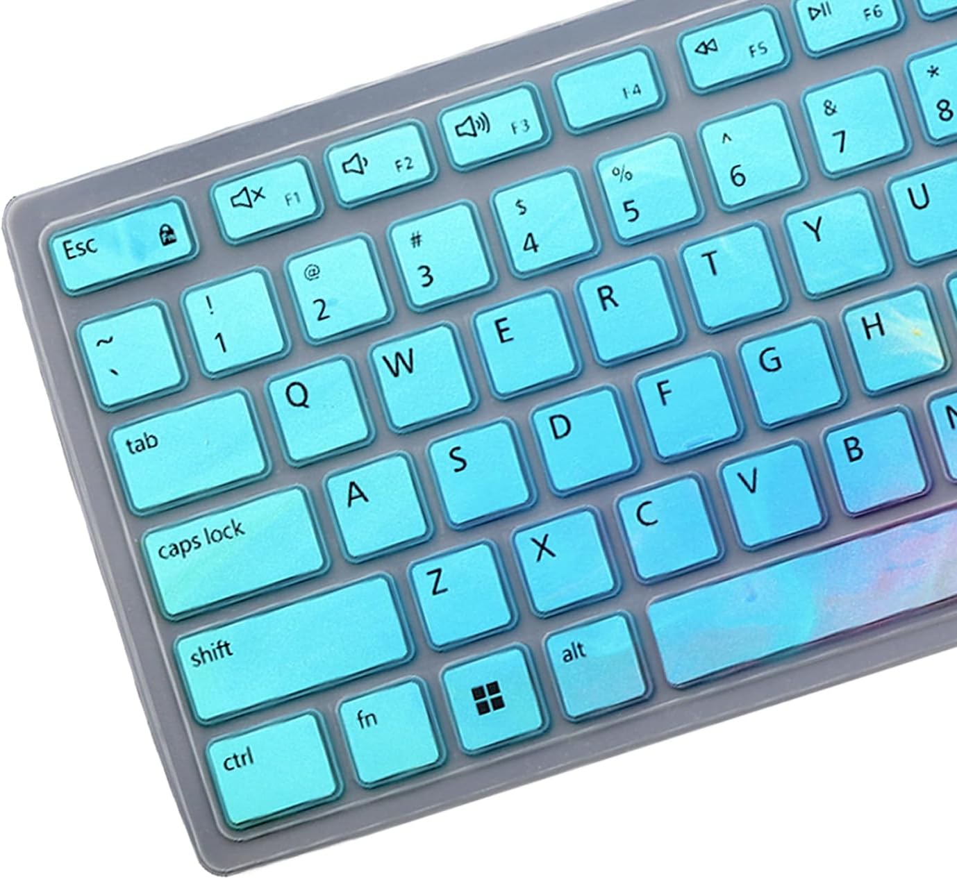 Keyboard Cover for Dell Pro KM5221W KM7321W & Pro KB500 Keyboard, Dell Pro KM5221W Desktop Keyboard Cover Protector-Colorful