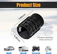 Vista 2 de 4 piezas de tapas de vástago de válvula de neumático, cubiertas de vástago de válvula de aire de neumático impermeables con anillo de goma, cubierta