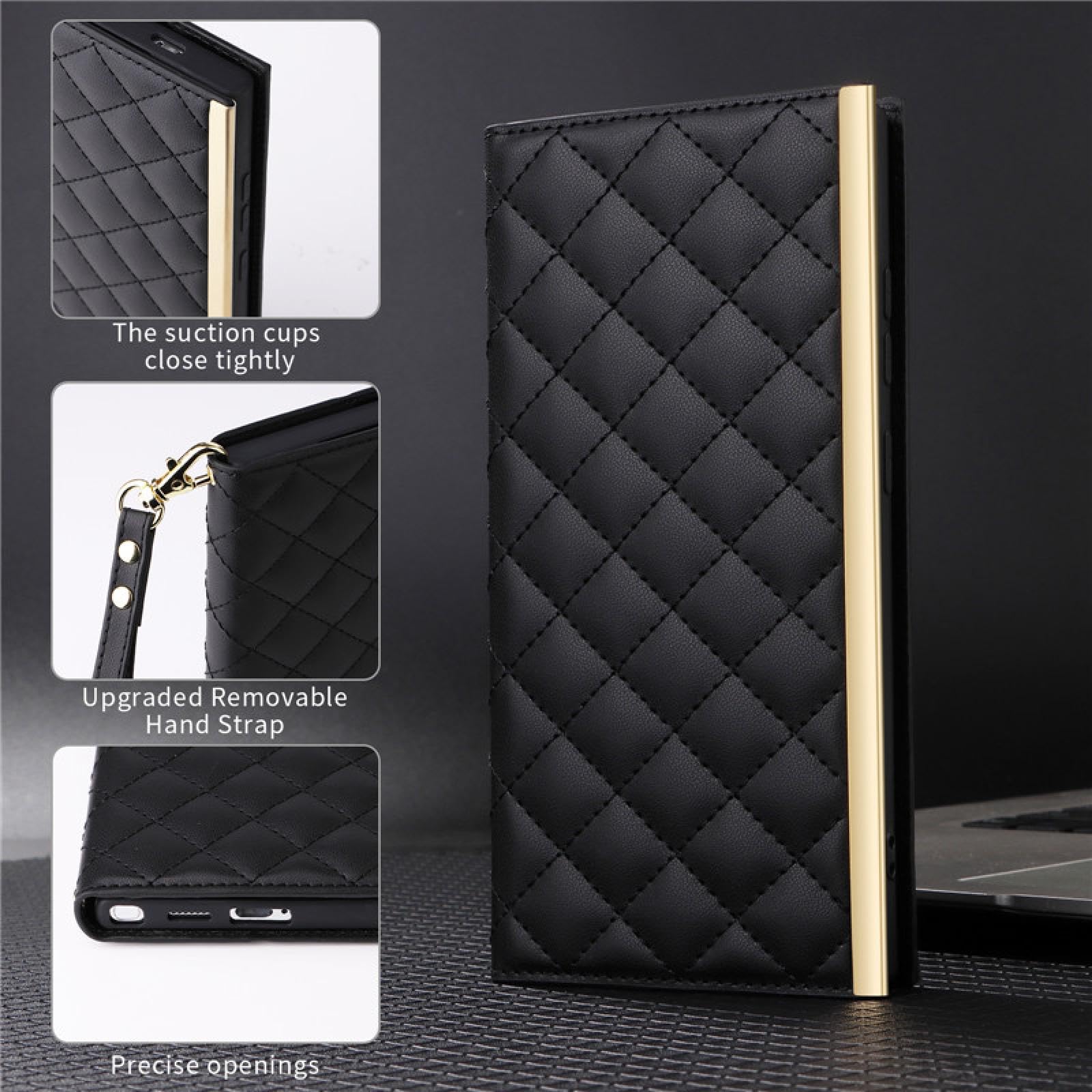 Do Samsung S22 Plus Portfel Skórzany Crossbody Etui na Telefon Karty Smycz Klapka Pokrowiec Torba (Do Samsung S22 Plus/Czerwony)
