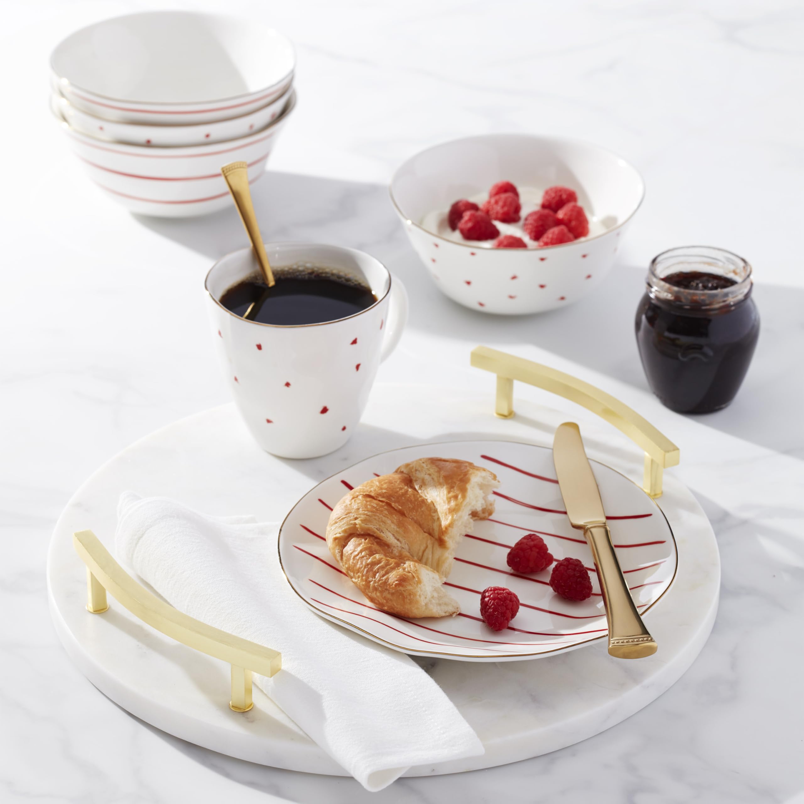 激　激レア！　LENOX GASTON Amazon.com: Lenox 896839 Garnet Bay 12-Piece Dessert Set