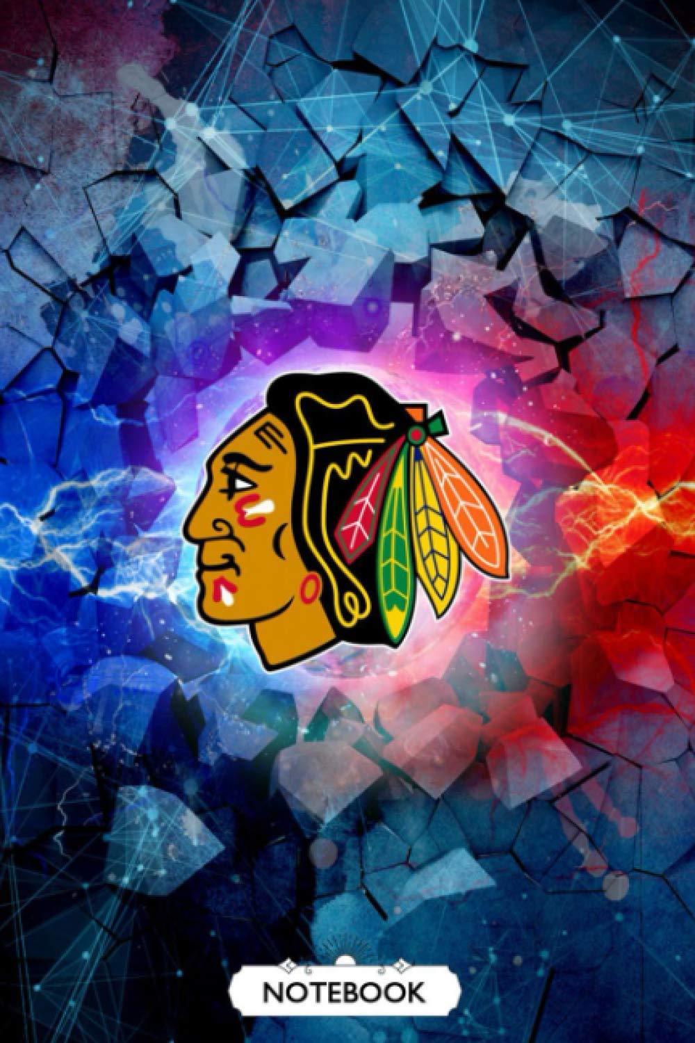 NHL Notebook : Chicago Blackhawks Lined Notebook Journal Blank Ruled Writing Journal