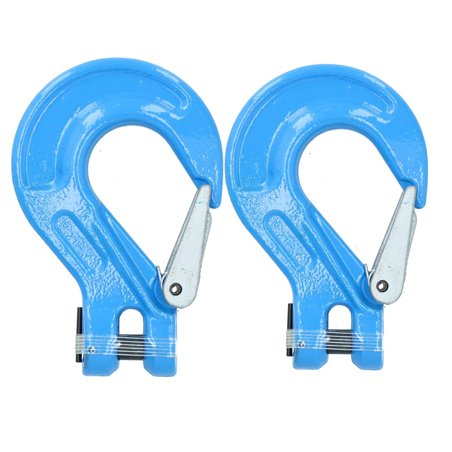 Clevis - Gancio di Sicurezza, capacità Massima di Sollevamento 3,15 tonnellate, Catena 10 mm, 2 Pezzi