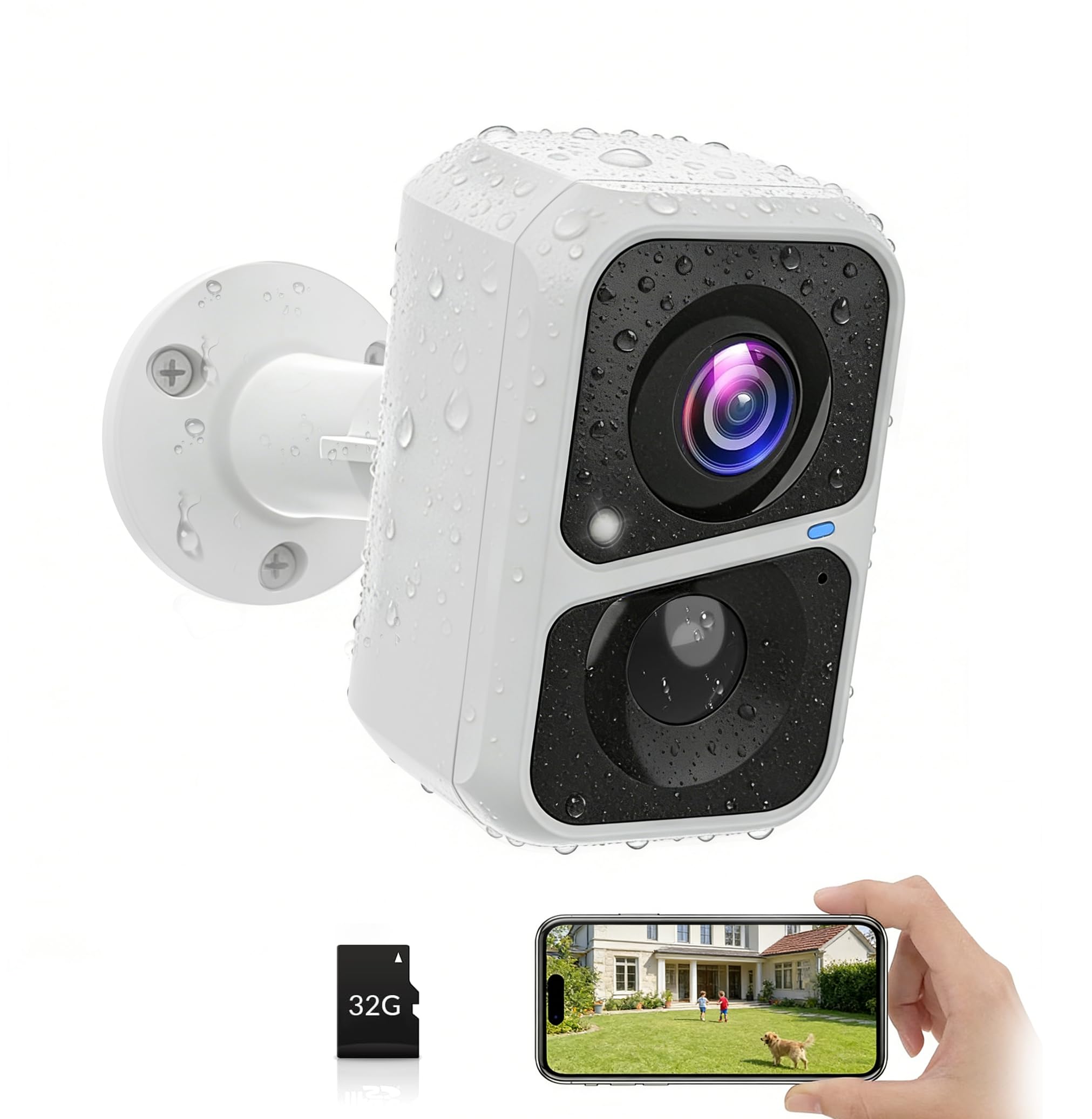 2K Wireless Security Camera Battery Powered Outdoor Indoor with AI Motion Detection, Full Color Night Vision, Bi Audio-image-34