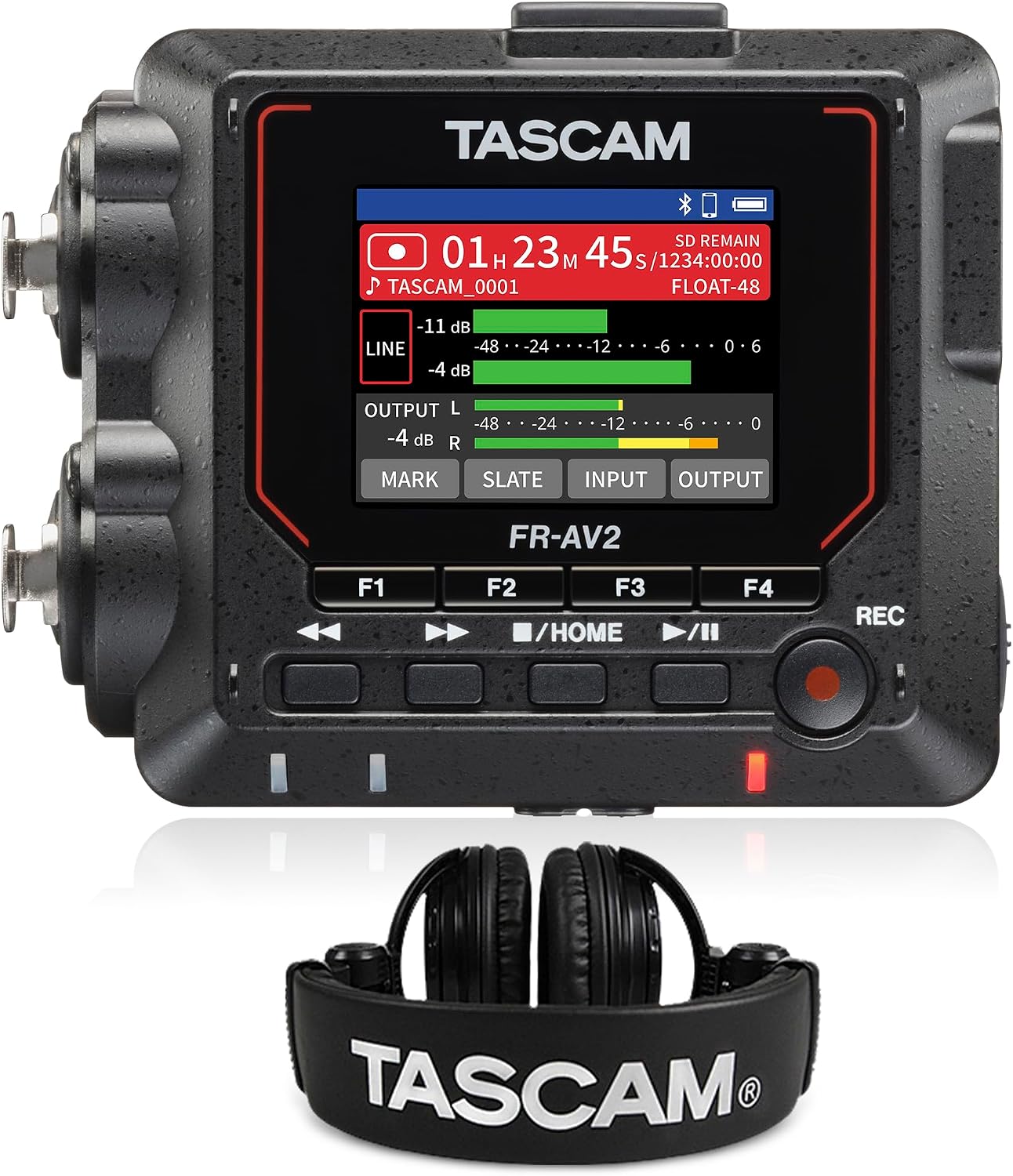 TASCAM FR-AV2 32-bit Recorder and Studio Headphones Bundle