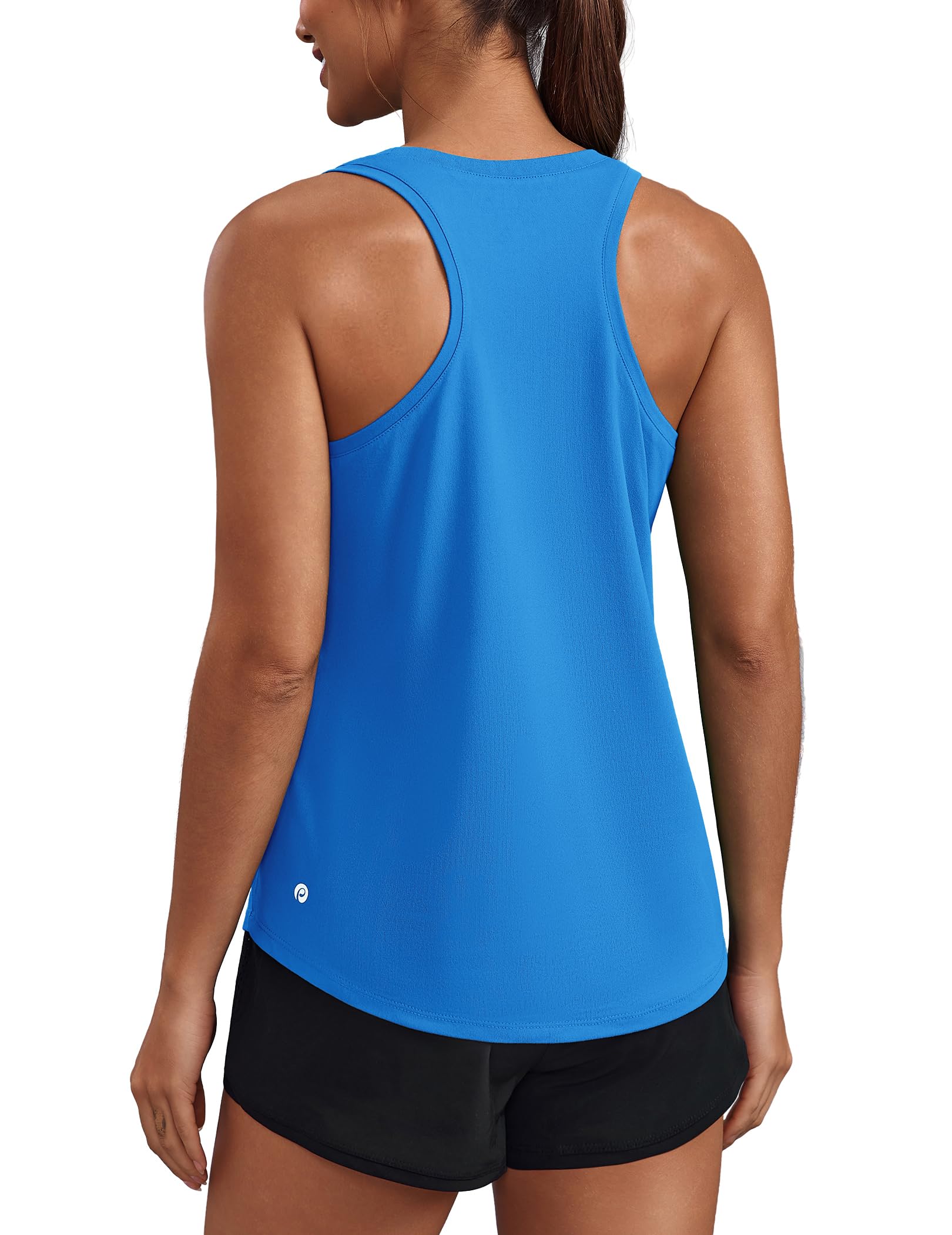 PINSPARK Soft Racerback Tank Tops for Women UPF 50+ Quick Dry Workout Tops