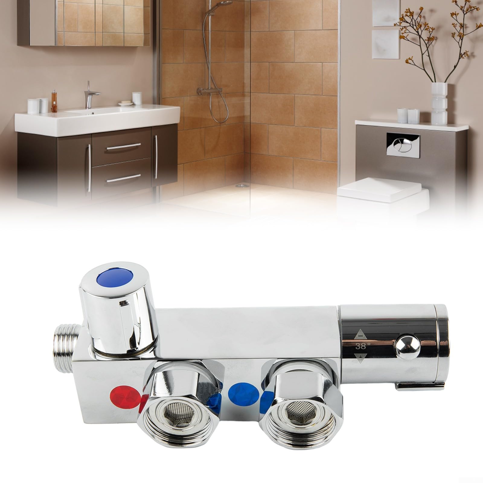 Spray de inodoro, válvula termostática ajustable para baño, equipo de limpieza de higiene personal