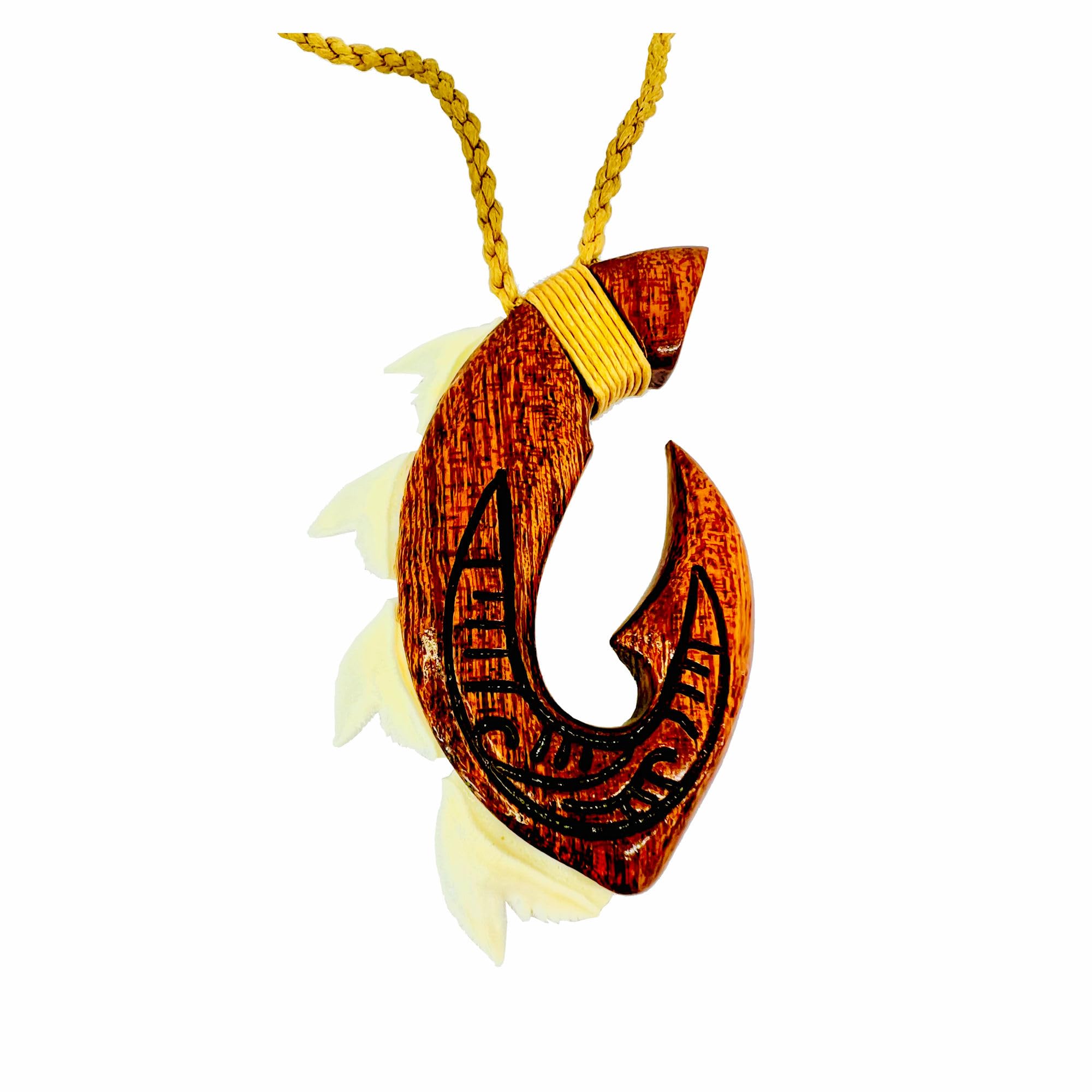 Manu Makau Maori Wooden Necklace