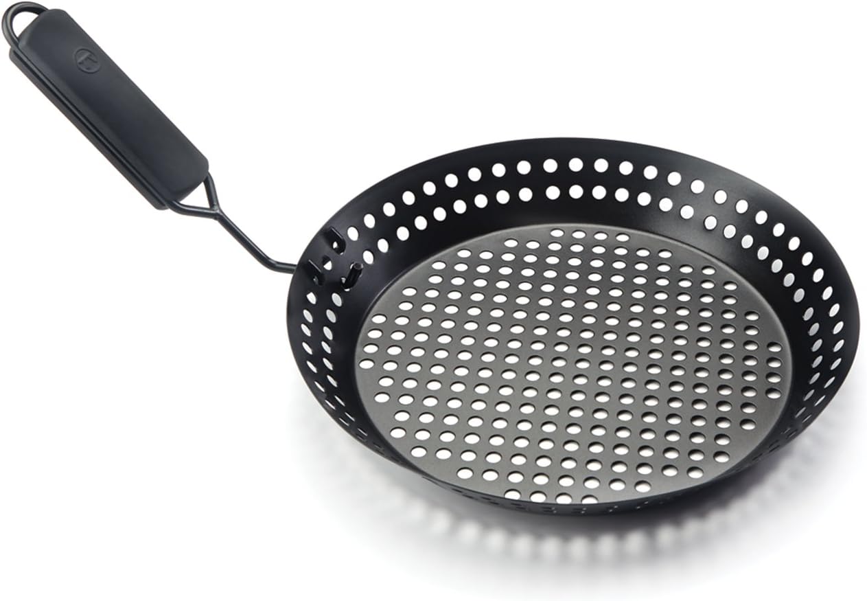 MEHE Grill Skillet, Pizza Grill Pan (12") NonStick Perfect
