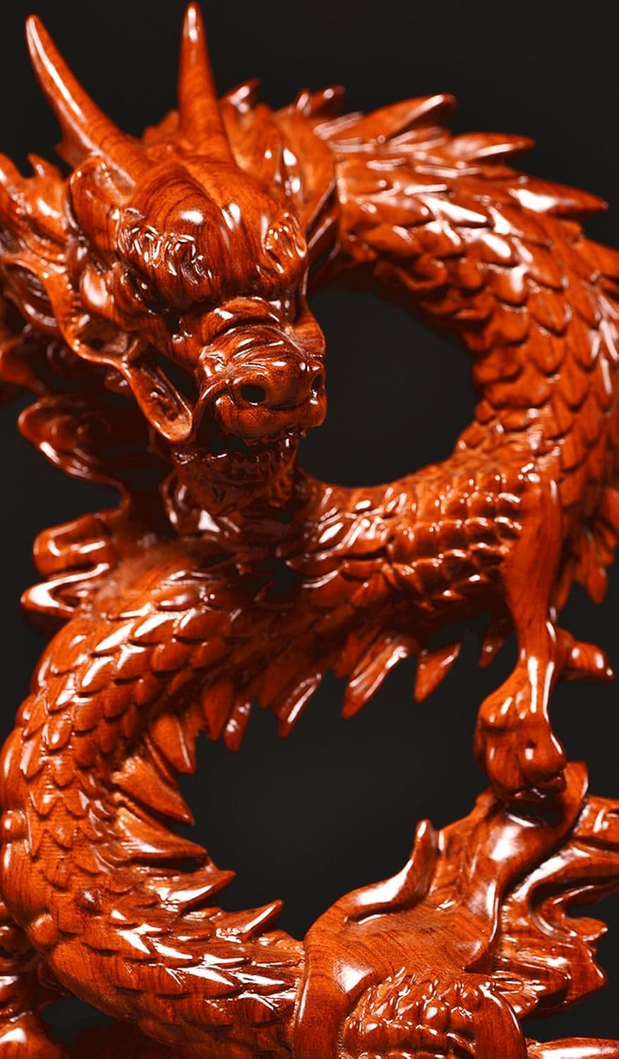 Feng Shui Drachenstatue, rot, 38,1 cm