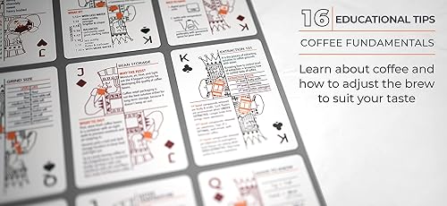 Miniatura 9 de Art of Caffeination Tarjetas de sorbo a traje sobre el café cartas informativas con parámetros de preparación y consejos para hacer café