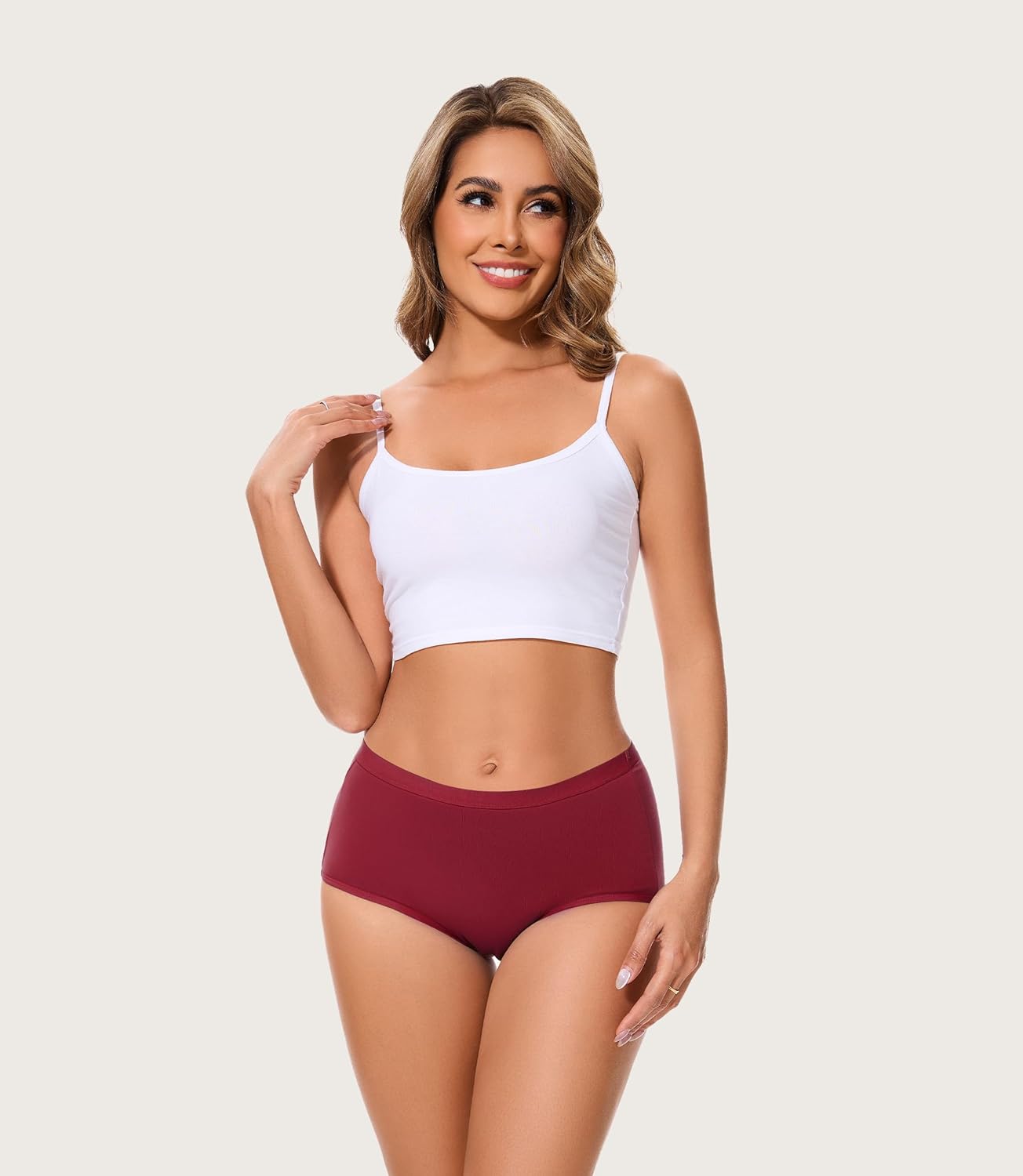 Incontinence Underwear for Women 100ml Heavy Flow Leak Proof Panties High Waisted Cotton Period Washable 3 Pack (Multicolor02, Large) - Image 2