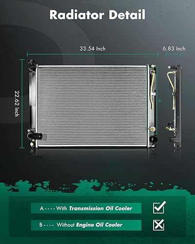 Miniatura 325 de SCITOO Radiador 2990 para Honda 2008-2012 para Accord 2.4L 2012-2015 para Honda para Crosstour 2.4L