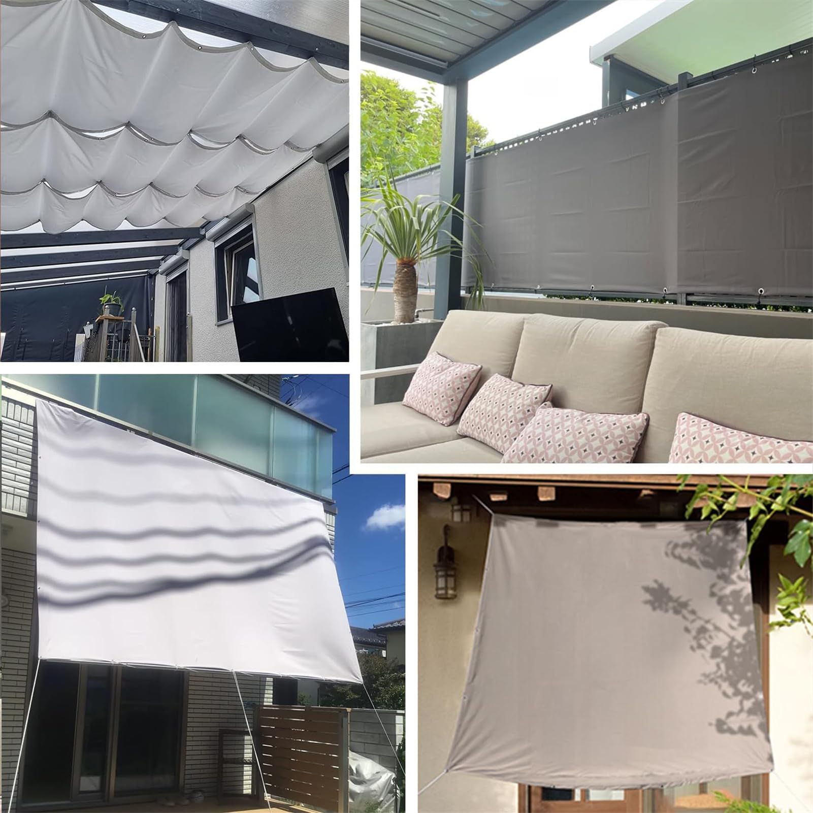 2025 Ausziehbares Sonnensegel, wasserdicht, UV-beständig, für Außenbereich, Garten, Terrasse, 2 x Schutz