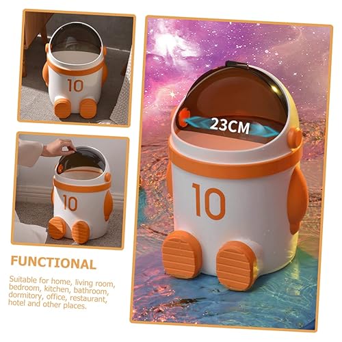 Miniatura 7 de Cabilock Caja de pañuelos para mesa de basura con tapa de dibujos animados para el hogar