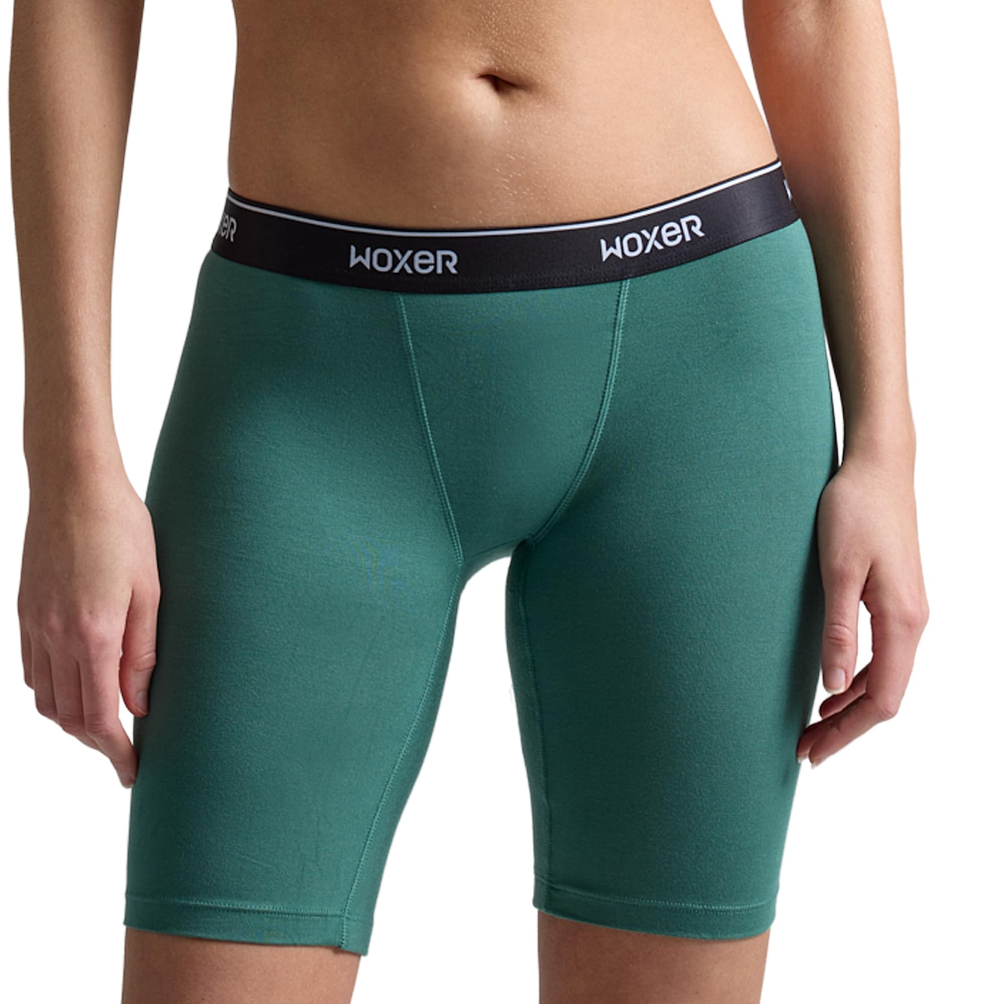 Woxer Womens Boxers - Biker 9" Boy Shorts Underwear for Women, Modal Boxer Briefs, Chafe Free, Womens Underwear