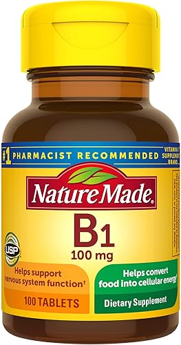 Vitamina B1 100 mg comprimidos 100 unidades para la salud metabólica