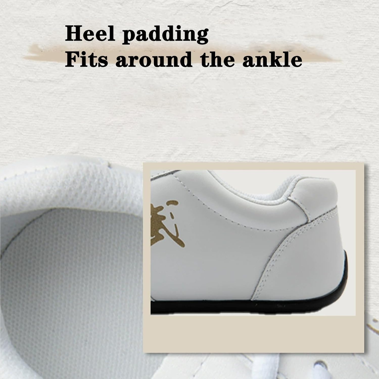 Martial Arts Sneakers,Tai Chi Shoes Women Men, Taekwondo Leather Kung Fu Footwear, Breathable Taiji Kongfu Training Sports Shoes(Size:38EU/240mm,Color:Black)