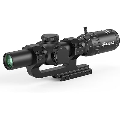 UUQ Aspire ED LPVO 1-6x24mm Tactical Hunting Rifle Scope - Second Focal Plane | Illuminated MOA Reticle | Waterproof & Fog-Proof | Rugged Design | Cantilever Mount Included